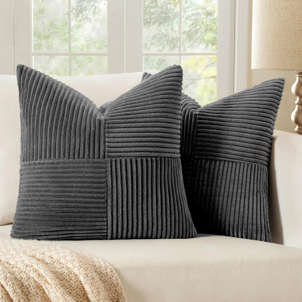 Ruggine boho decorativo lance travesseiro cobre 18x18 Polegada para sofá cama, fazenda outono decoração de casa, macio corss veludo retalhos