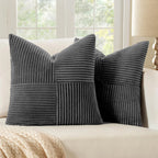 Ruggine boho decorativo lance travesseiro cobre 18x18 Polegada para sofá cama, fazenda outono decoração de casa, macio corss veludo retalhos