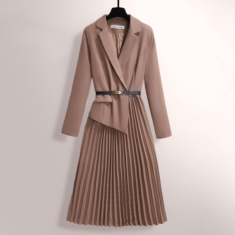 Calienne Intricate Pleated Trench Coat